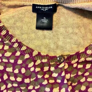 Ann Taylor Button Down Sweater Size XL